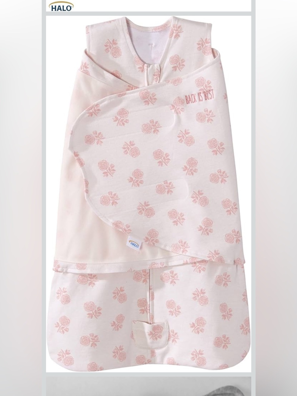 Halo Pink Floral Sleep Sack and Swaddle Set